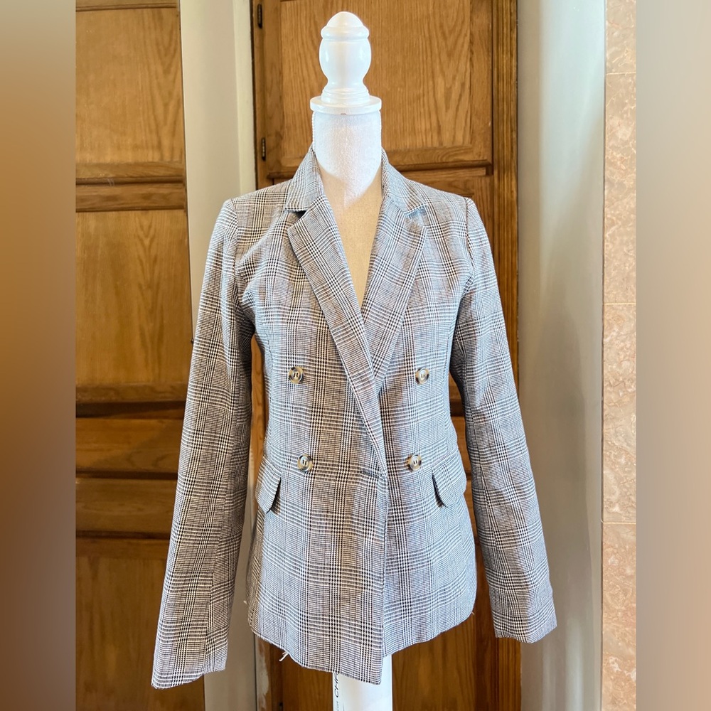 Women's Plaid Blazer